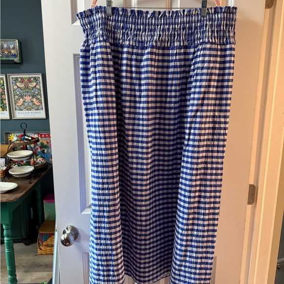 Universal Thread Dresses & Skirts - Universal Thread Blue and White Gingham Smocked Maxi Skirt